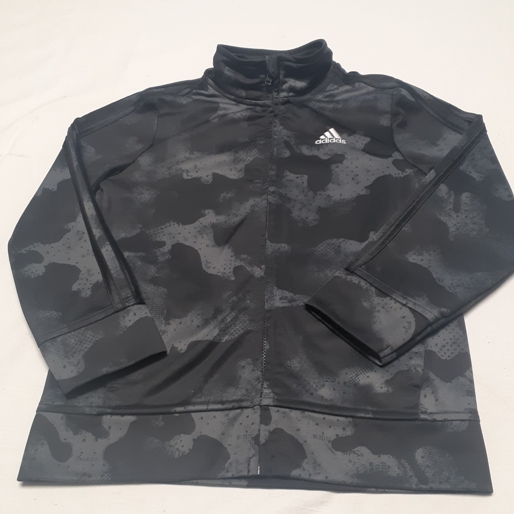 Boys Adidas Black Camo Training Jacket